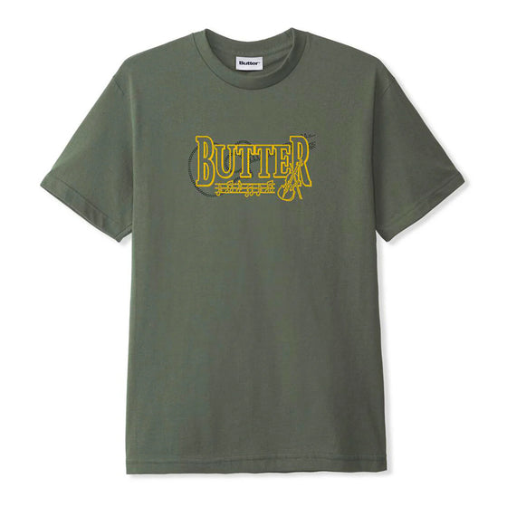 Butter Goods Arrangement Tee - Army - Large