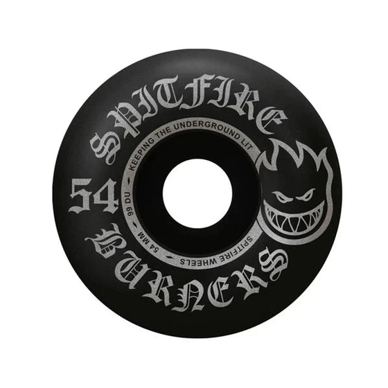 Spitfire Burners Wheels 99a - Black - 54mm