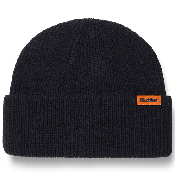 Butter Tall Wharfie Beanie - Black