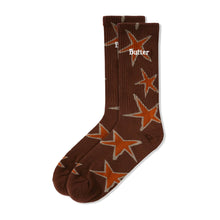  Butter Goods Stars Socks - Oak