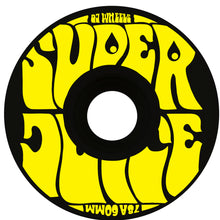  OJ Super Juice Wheels 78a - Black/Yellow - 60mm