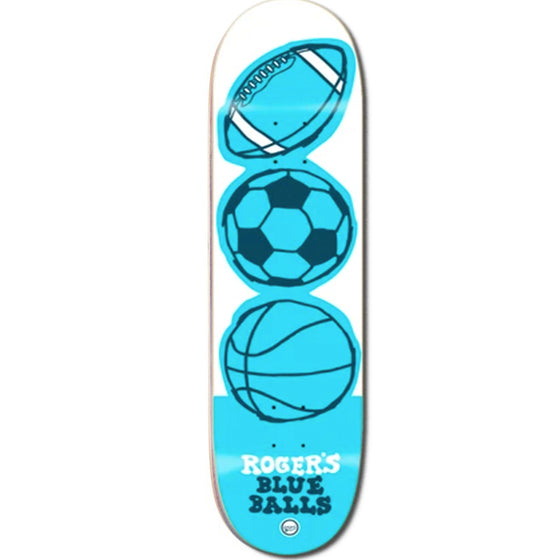 Roger Skate Co. Blue Balls Deck 8.3