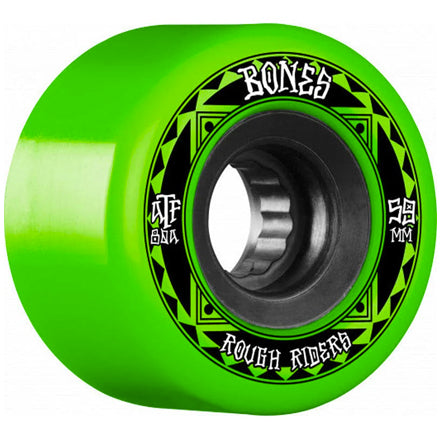 Bones ATF Rough Riders Cruiser 80a Wheels - 59mm - Green